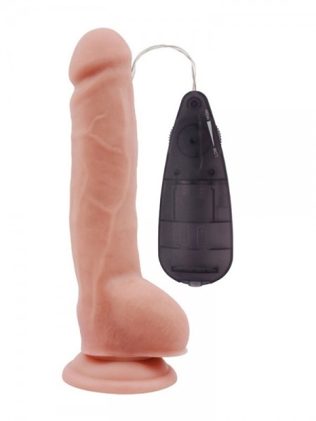 Titreşimli Gerçekçi Vibratör Dildo 23.5cm
