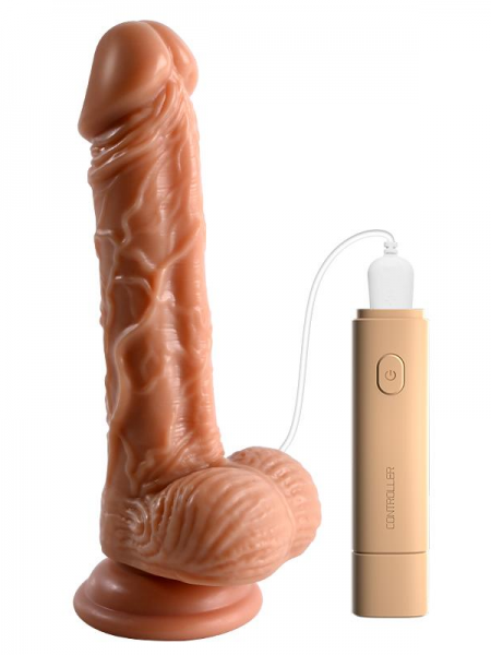 Gerçekçi Çoklu Titreşimli 18cm Dildo Vibratör