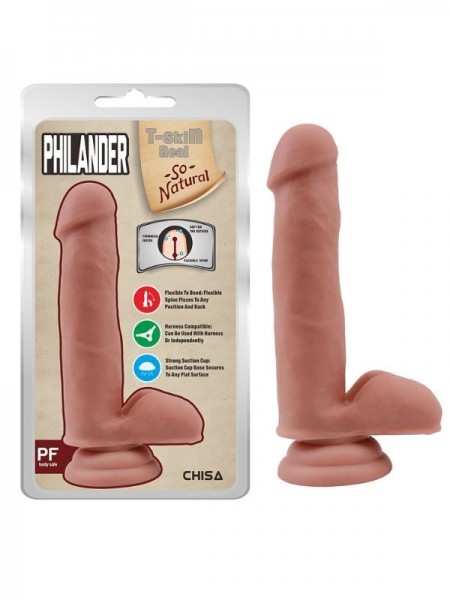 Gerçekçi Realistik Kıkırdaklı 18.5cm Dildo