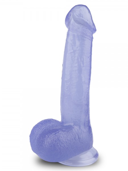 Mor Renkli Jel Dildo 23cm