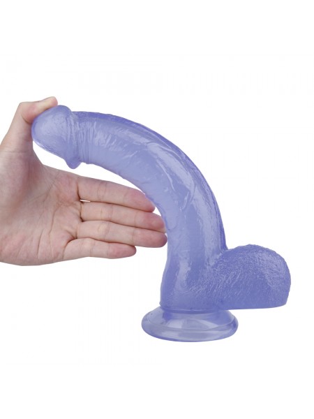 Mor Renkli Jel Dildo 23cm