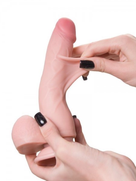 Deri Katmanlı Kıkırdaklı 20cm Gerçekçi Realistik Dildo