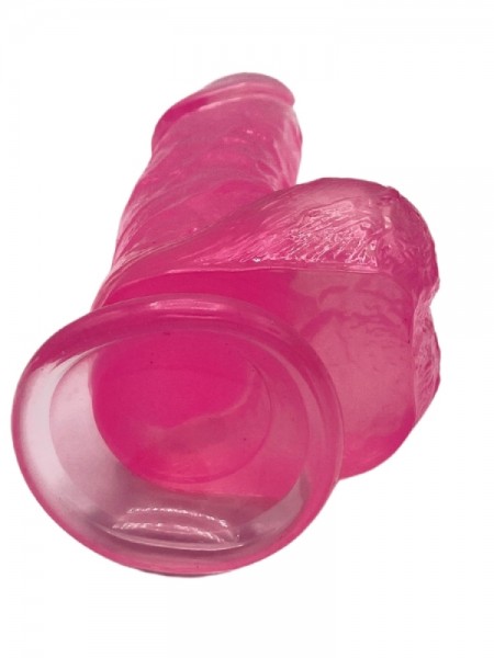 Pembe Gerçekçi Realistik Jel Dildo 23cm
