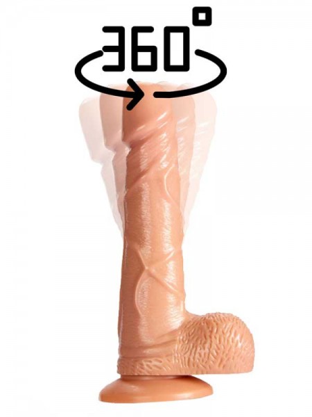 Titreşimli 360 Derece Hareketli Gerçekçi Vibratör Dildo