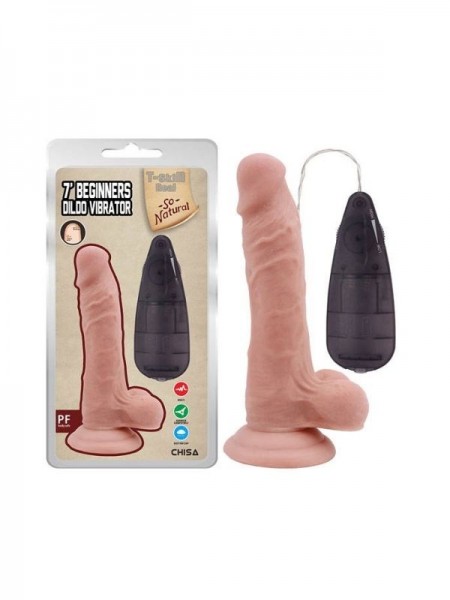 Titreşimli Gerçekçi Vibratör Dildo 17.5cm