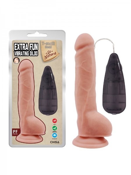Titreşimli Gerçekçi Vibratör Dildo 23.5cm