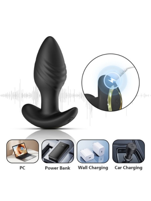 Telefon Kontrollü Titreşimli Anal Tıkaç Plug Telefon Kontrollü Titreşimli Anal Tıkaç Plug