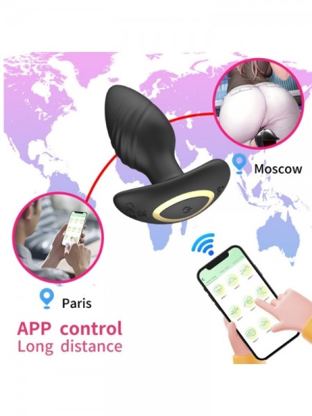 Telefon Kontrollü Titreşimli Anal Tıkaç Plug Telefon Kontrollü Titreşimli Anal Tıkaç Plug